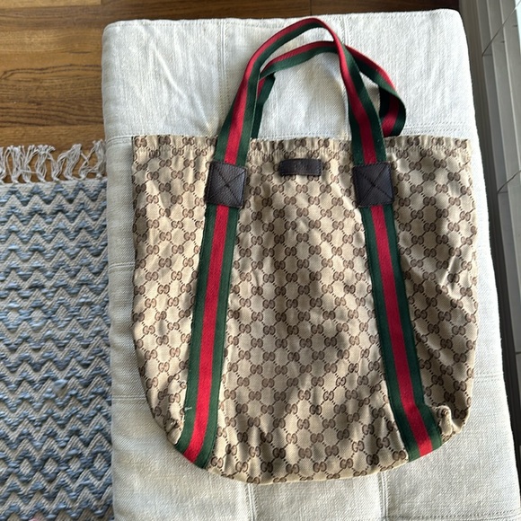 💯 Authentic Vintage Gucci Tote - Picture 1 of 16